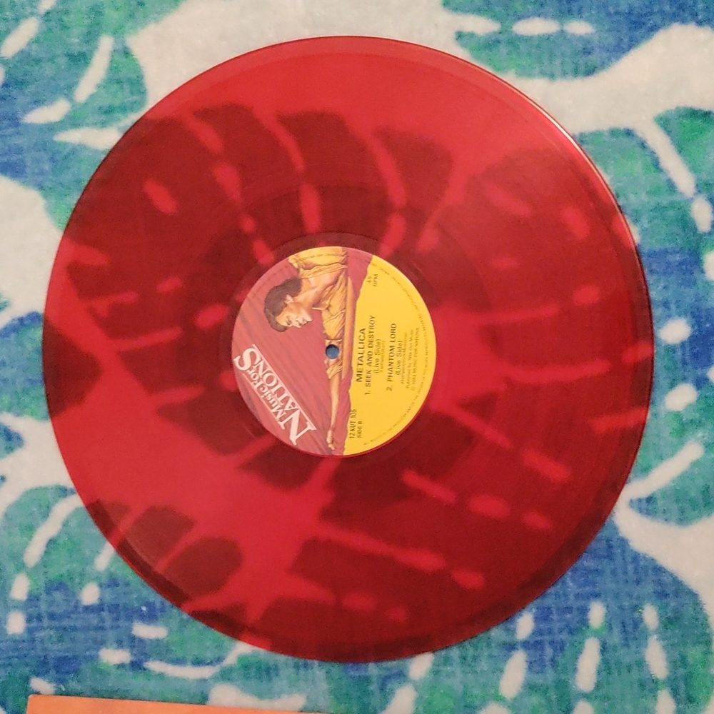 🧿🧿🧿 SOLD 🧿🧿🧿🎶RARE,RED🎸HEADBANGERS BALL METALLICA☠️JUMP IN THE FIRE🔥RED💿ALBUM - Picture 5 of 6